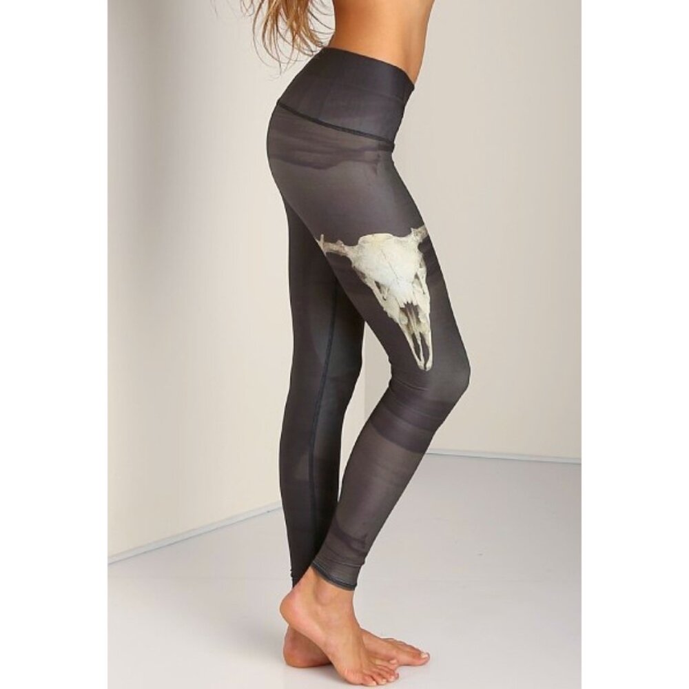 Teeki Deer Medicine Hot Pant Skull High-Rise Waisted Recycled Sustainable Edgy M